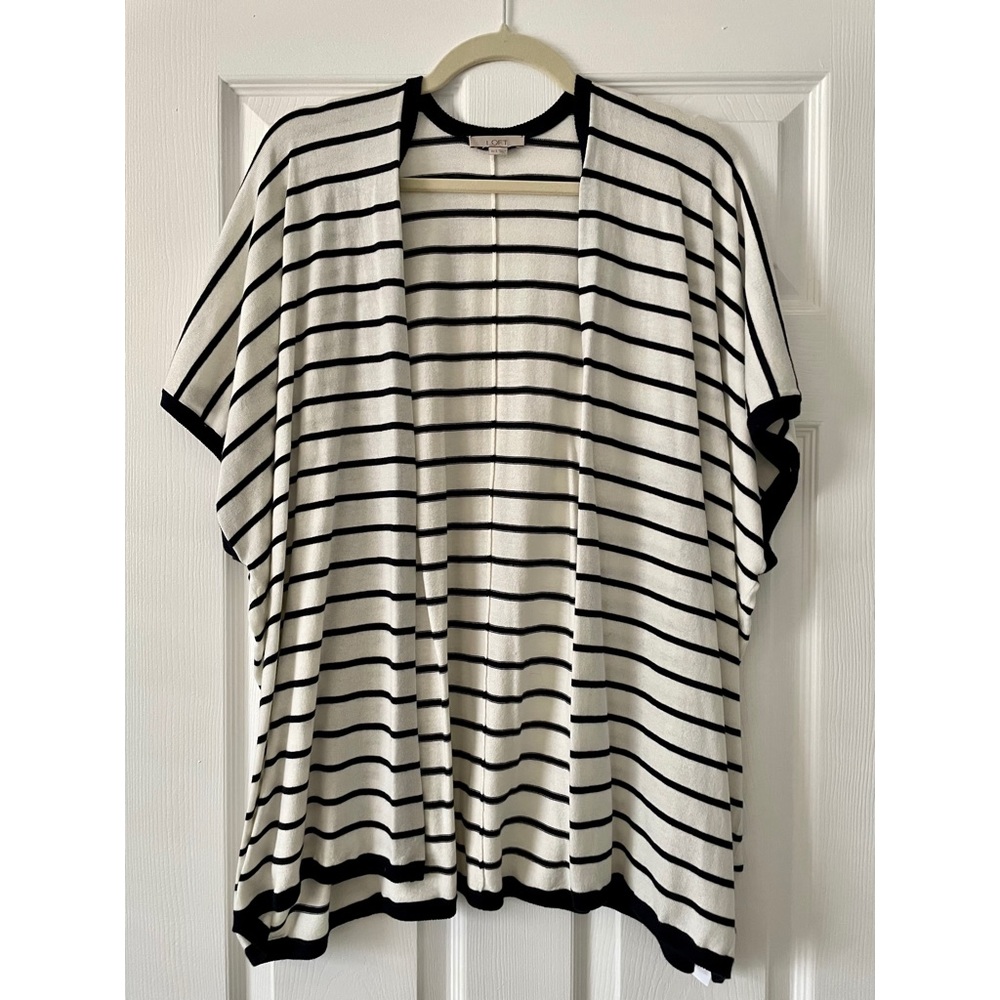 LOFT striped cardigan